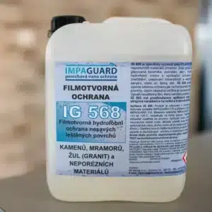 IG 568 - Nem nedvszívó, csiszolt kövek (márvány, gránit), csempe és lazúr hidrofób filmképző védelme